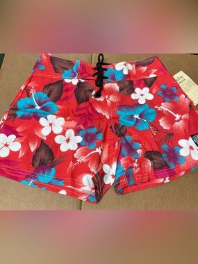 Bundle package of 4 ladies rayon surf shorts